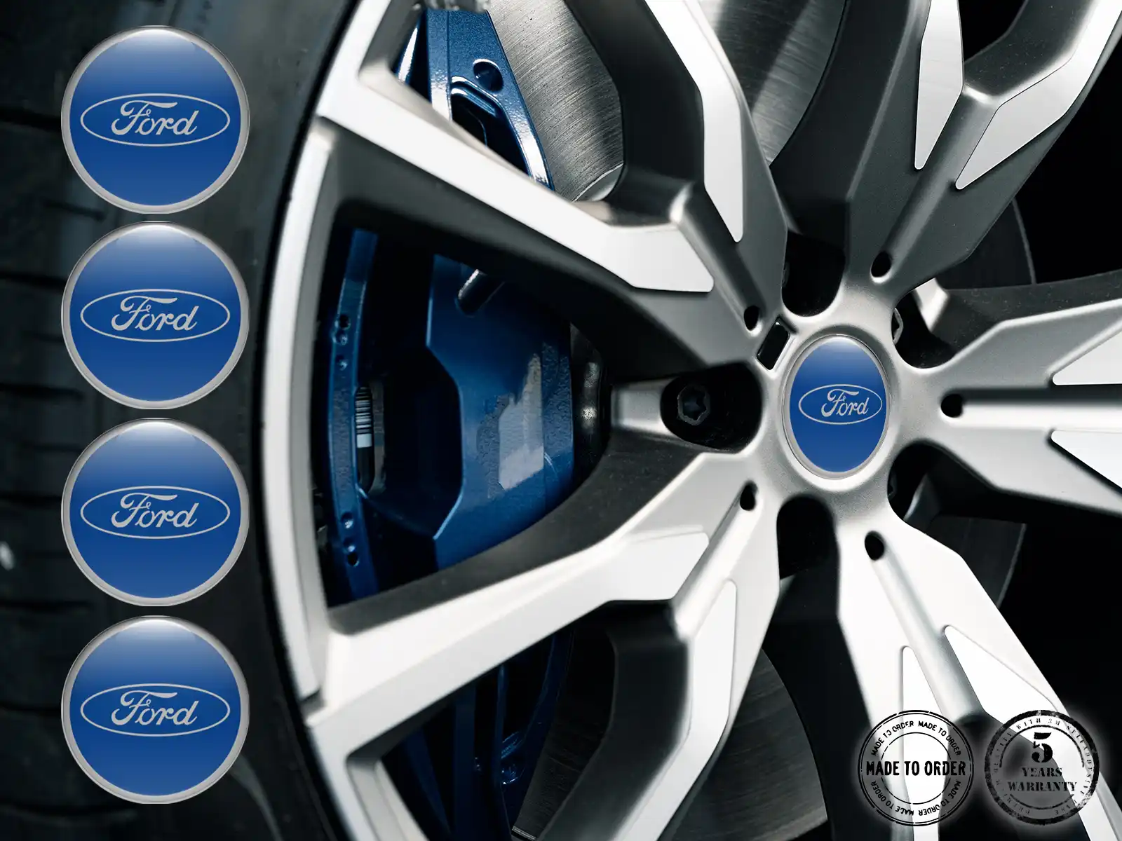 Ford Epoxy Dome Stickers Wheel Emblem Brand